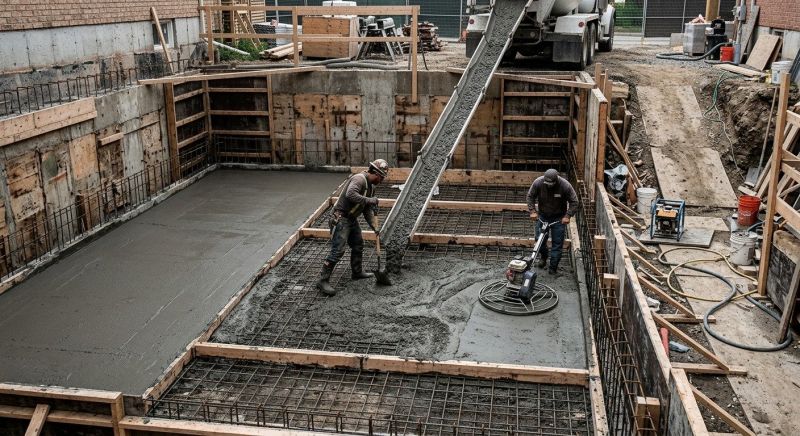 Basement Concrete Installation in Lanexa, VA