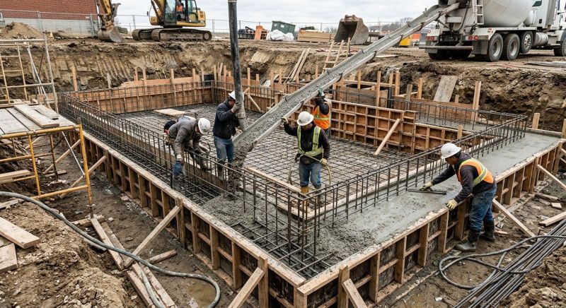 Basement Concrete Installation in Lanexa, VA