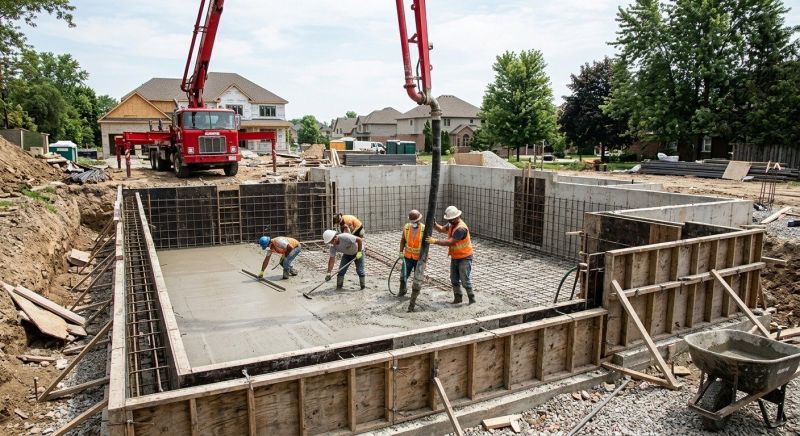Basement Concrete Installation in Williamsburg, VA