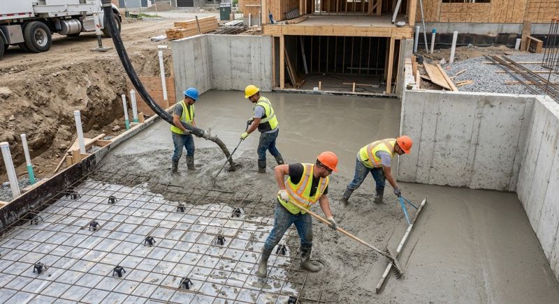 Basement Concrete Installation in Newport News, VA