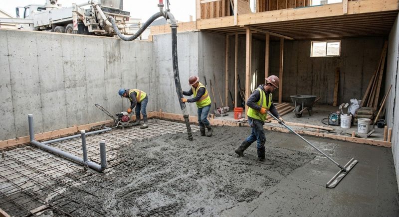 Basement Concrete Installation in Yorktown, VA
