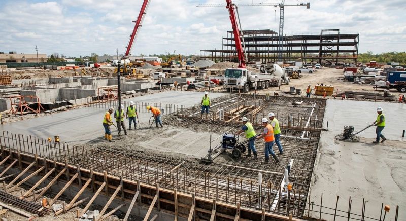Commercial Slab Construction in Mathews, VA