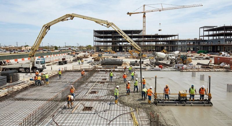 Commercial Slab Construction in Mathews, VA