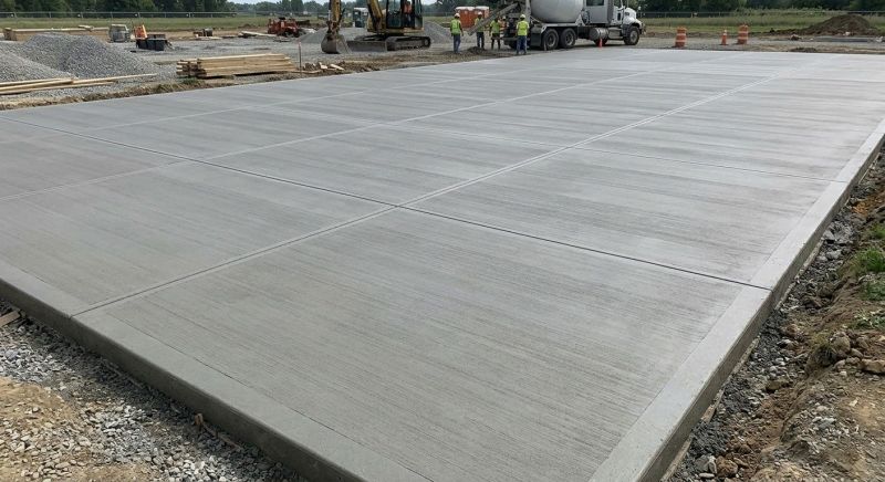 Commercial Slab Installation in Hampton, VA