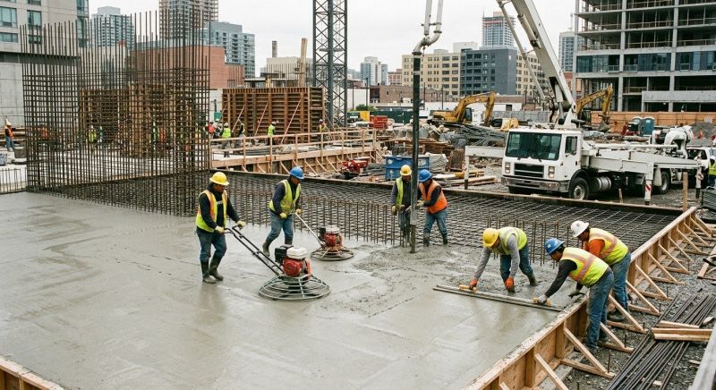 Commercial Slab Installation in Hampton, VA