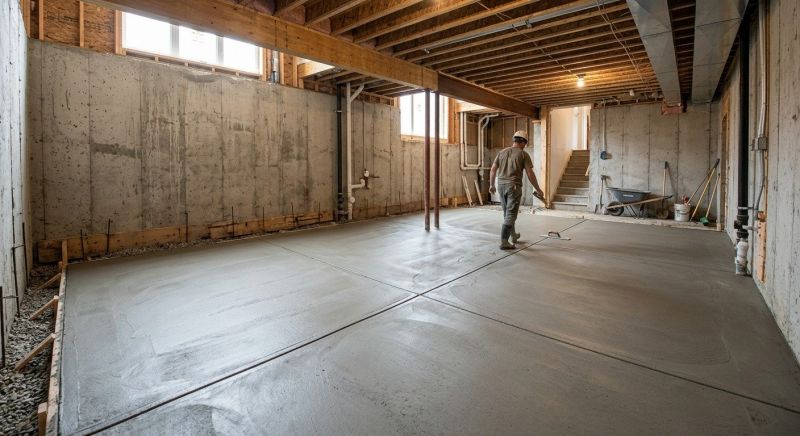 Concrete Basement Pouring in Williamsburg, VA