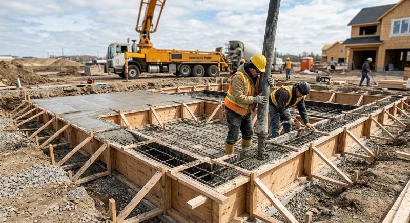Concrete Foundation Installation in Charles City, VA