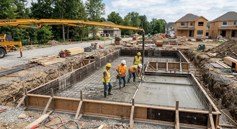 Concrete Foundation Installation in Hampton, VA