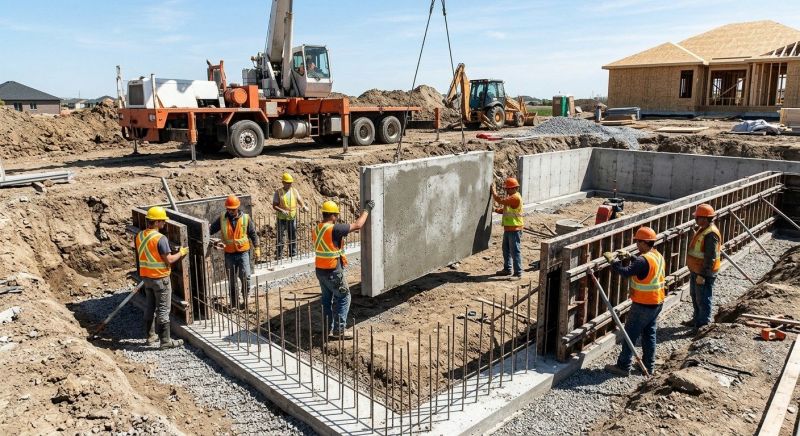 Foundation Wall Pouring in Cardinal, VA