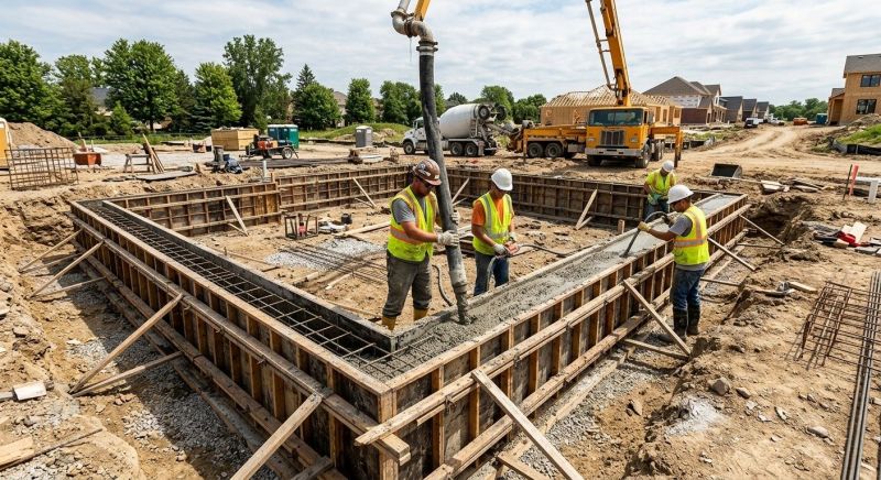 Foundation Wall Pouring in Williamsburg, VA