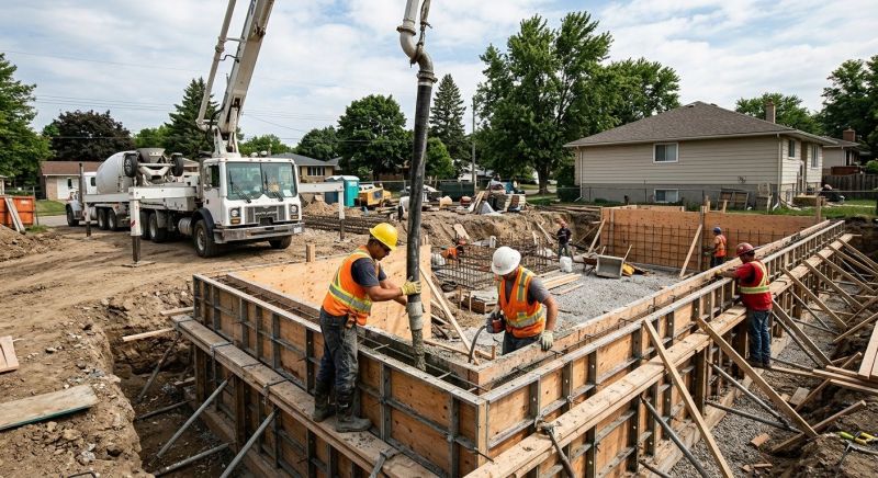 Foundation Wall Pouring in York County, VA