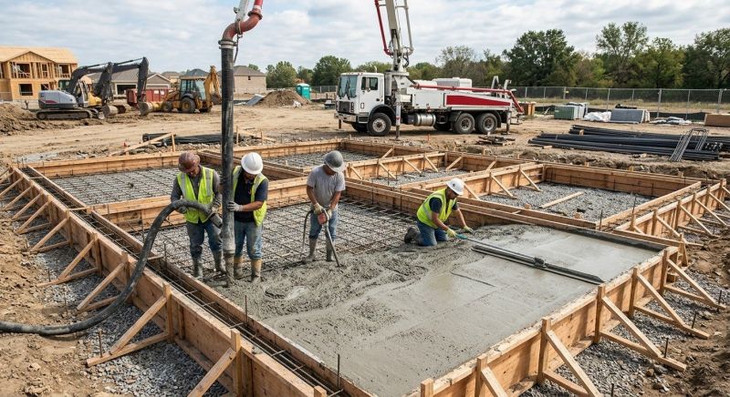 Poured Foundation Installation in Williamsburg, VA
